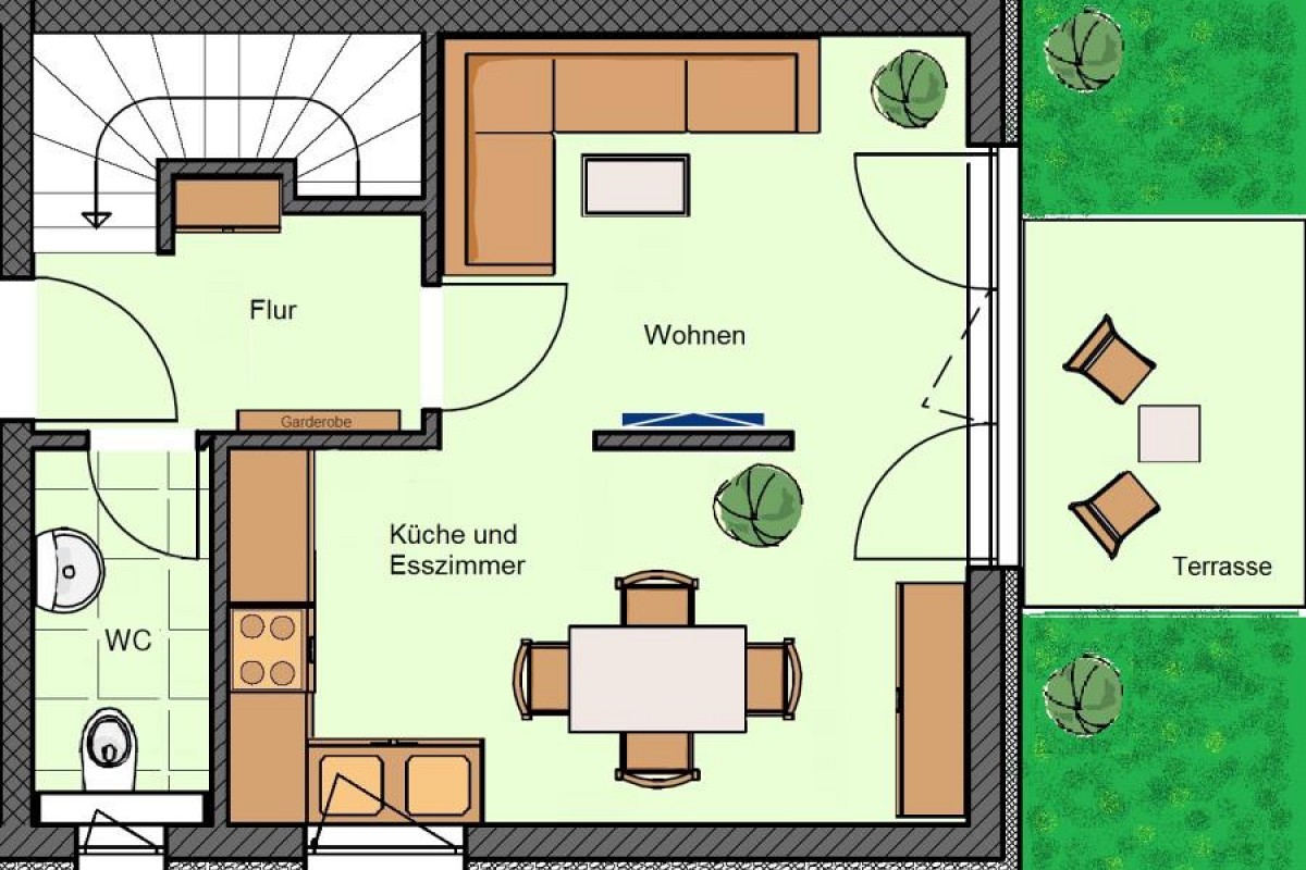 Ferienwohnung Strandhaus Möwenberg App.12